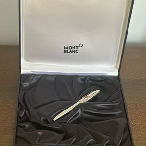 Montblanc Cats Eye  Silver Ballpoint Pen (Madeira Citrine Stone)